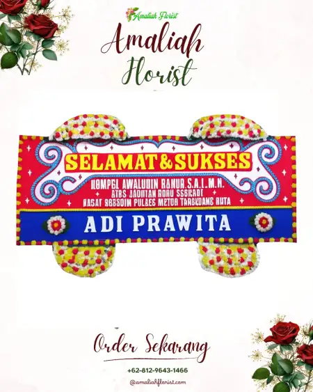 Papan Bunga Ucapan Selamat Galih